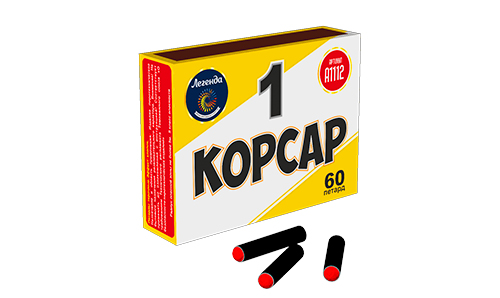  Петарды Корсар 1 в пленке  в Вилюйске