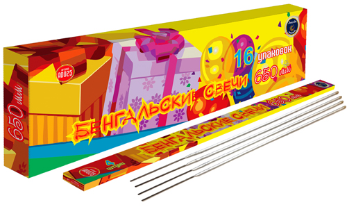  Бенгальские свечи 650 мм 4 шт  в Вилюйске